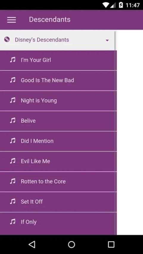 Descendants Lyrics screenshot 7