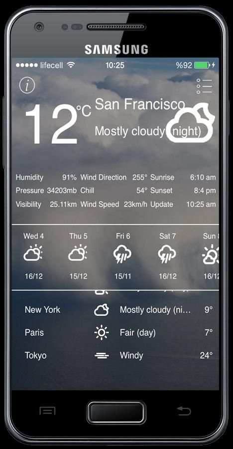 Weather App 10 Days Forecast स्क्रीनशॉट 3