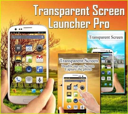 Transparent Screen Launcher Pr 1 تصوير الشاشة