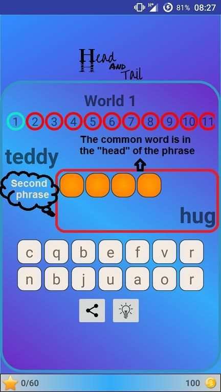 Head & Tail Word Game screenshot 3