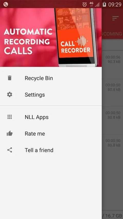 Automatic recording calls скриншот 3
