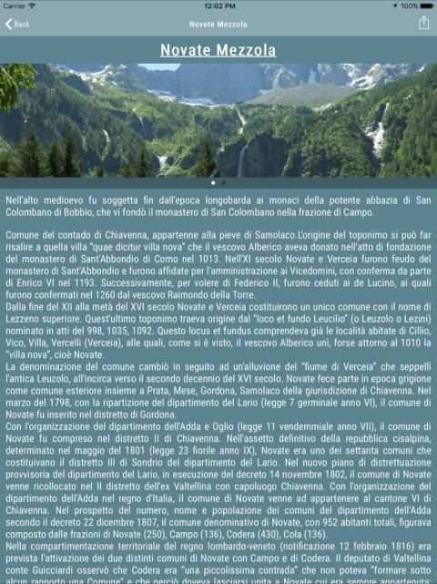 Comune di Novate Mezzola 3 تصوير الشاشة