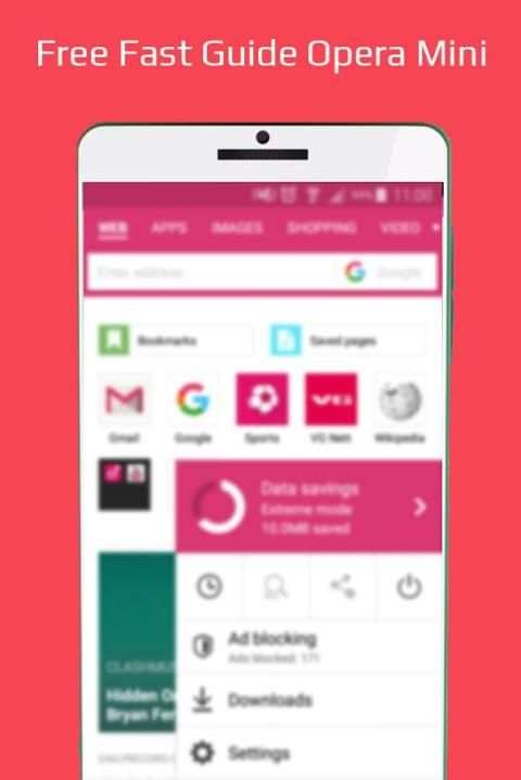 Free Fast Guide Opera Mini screenshot 1