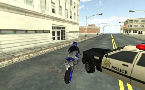 Motorbike vs Cop Car Chase screenshot 6