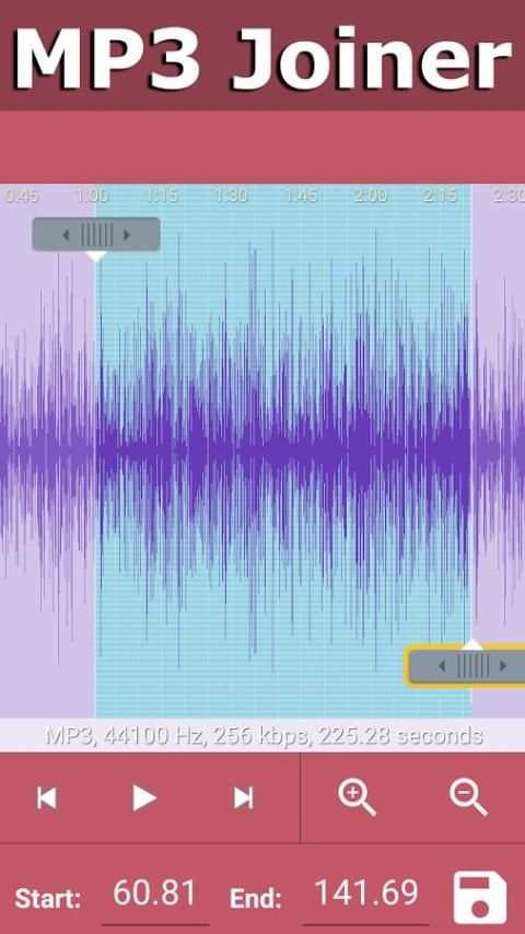 MP3 Cutter and Joiner editor screenshot 3