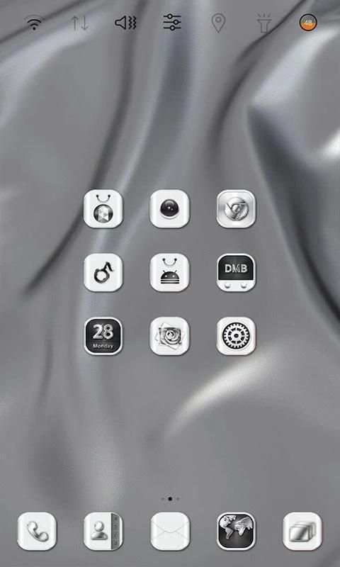 HD Silver Wallpaper theme 1 تصوير الشاشة