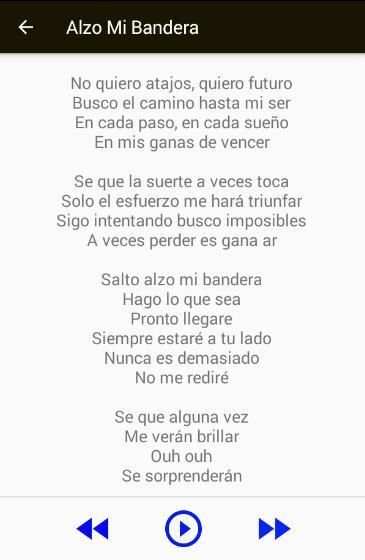 Soy Luna 2 Musica Letras screenshot 2