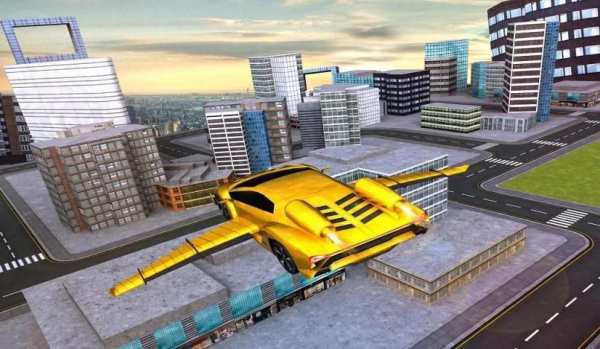 Flying Racing Car Simulator स्क्रीनशॉट 1
