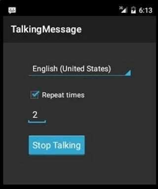 Talking Message स्क्रीनशॉट 2