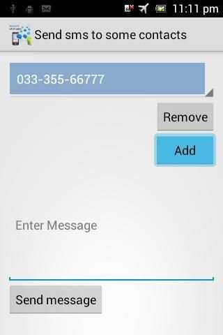 Send sms to all contacts apk screenshot 1