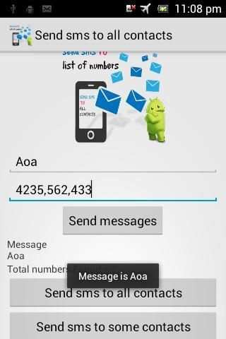 Send sms to all contacts apk screenshot 3