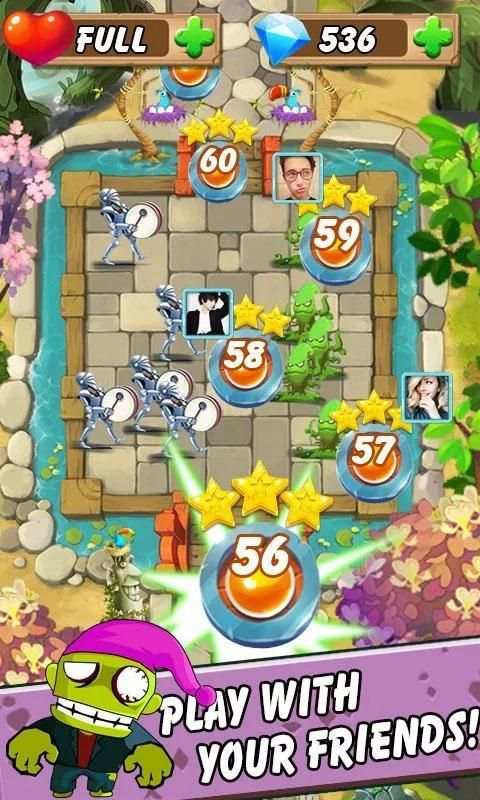 Plants Match : Zombie Hero screenshot 1