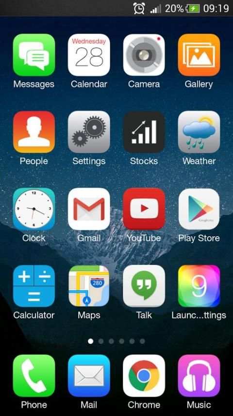 i Launcher Pretty OS screenshot 4