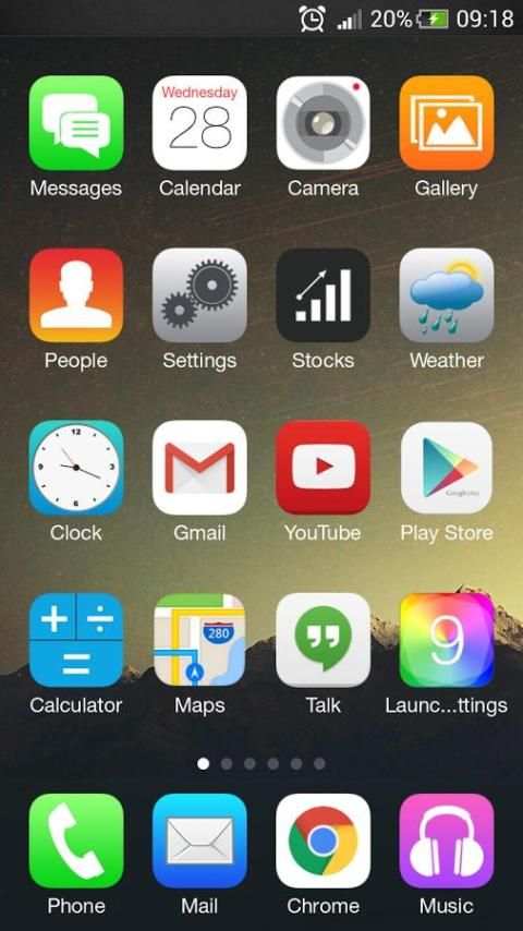 i Launcher Pretty OS screenshot 5