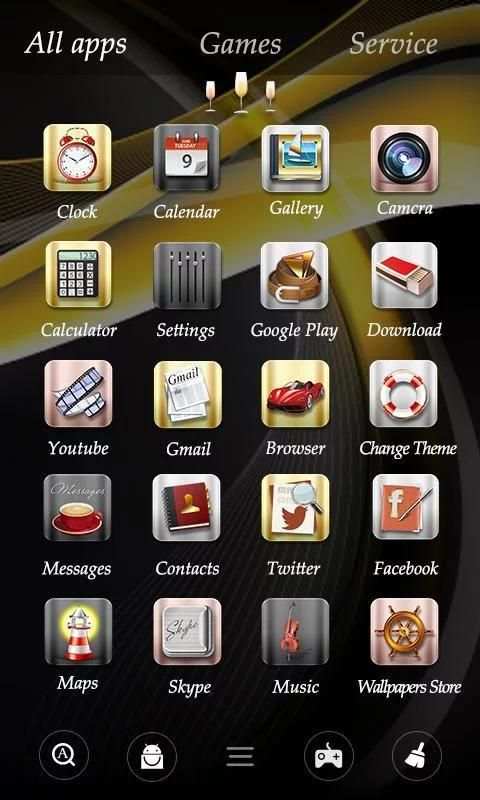 Gentry Life GO Launcher Theme 4 تصوير الشاشة
