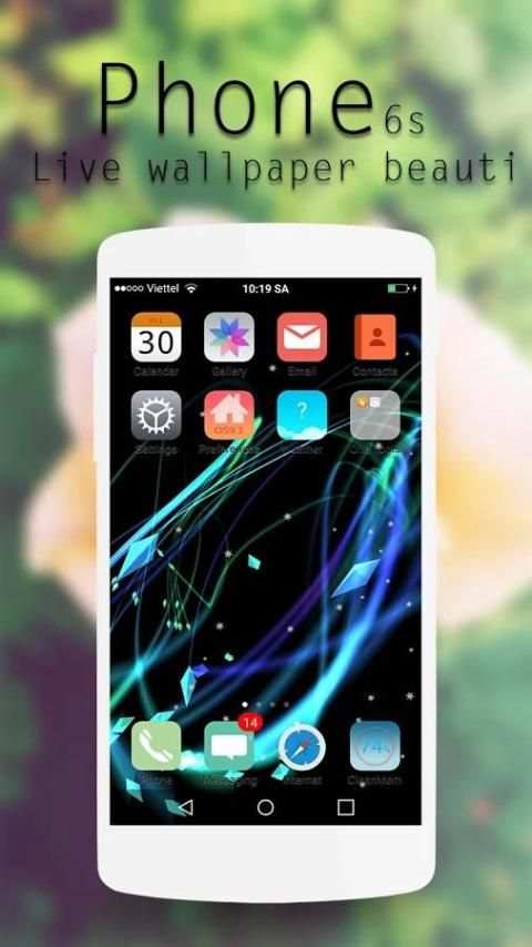 Launcher iP IOS 9 iPhone 6s 2 تصوير الشاشة
