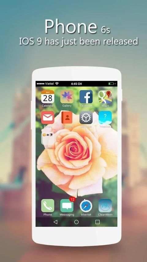 Launcher iP IOS 9 iPhone 6s screenshot 5
