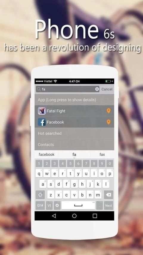 Launcher iP IOS 9 iPhone 6s 3 تصوير الشاشة