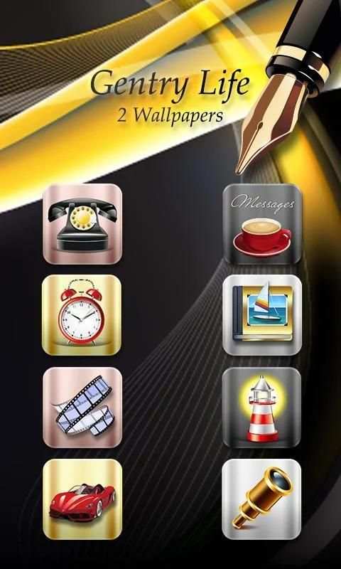 Gentry Life GO Launcher Theme 7 تصوير الشاشة