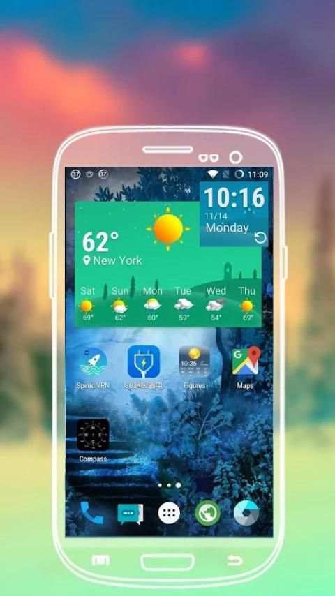 Sunlight Weather Widget Theme screenshot 2