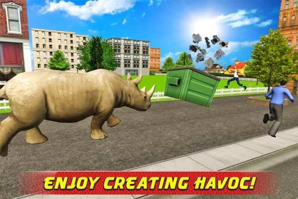 Angry Rhino Revenge Simulator screenshot 9