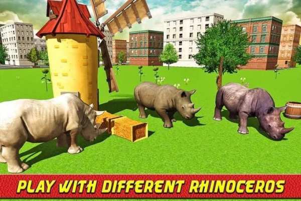 Angry Rhino Revenge Simulator screenshot 12
