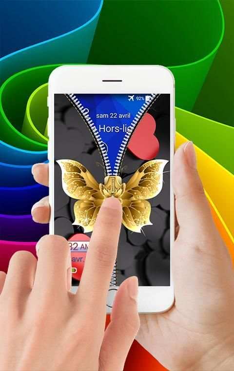 Cool ButterFly Zipper Lock screenshot 4