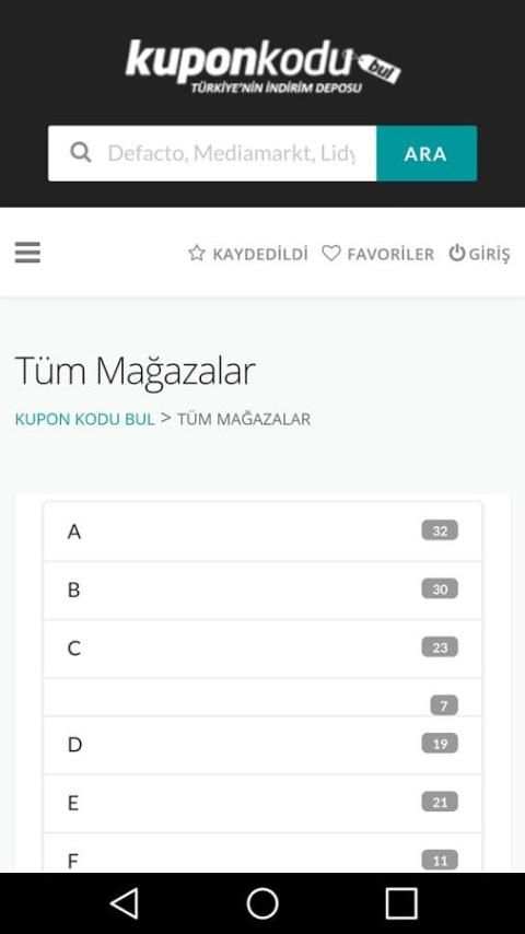 Kupon Kodu Bul скриншот 3