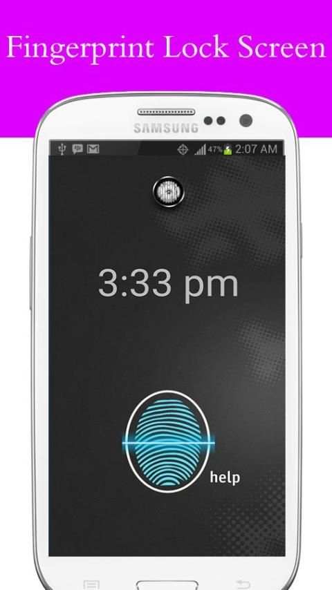 Fingerprint app Lock Simulator screenshot 2