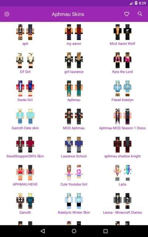 Aphmau Skins for Minecraft PE screenshot 3