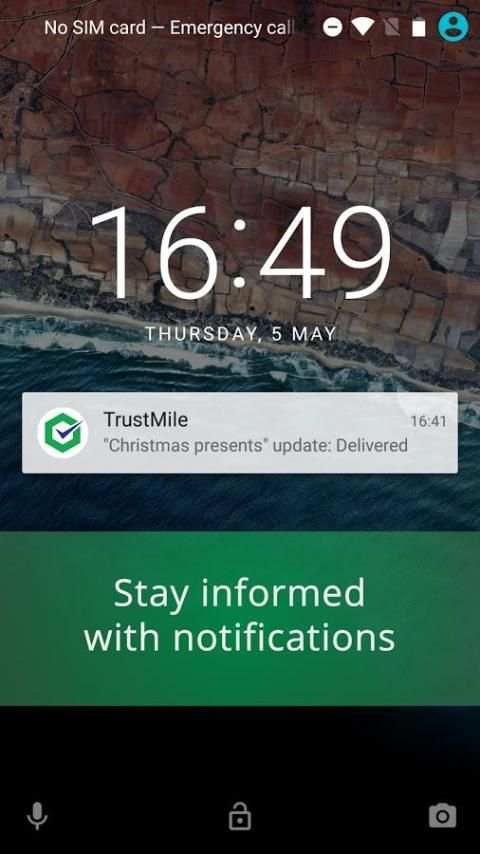 TrustMile Parcel Tracker скриншот 1