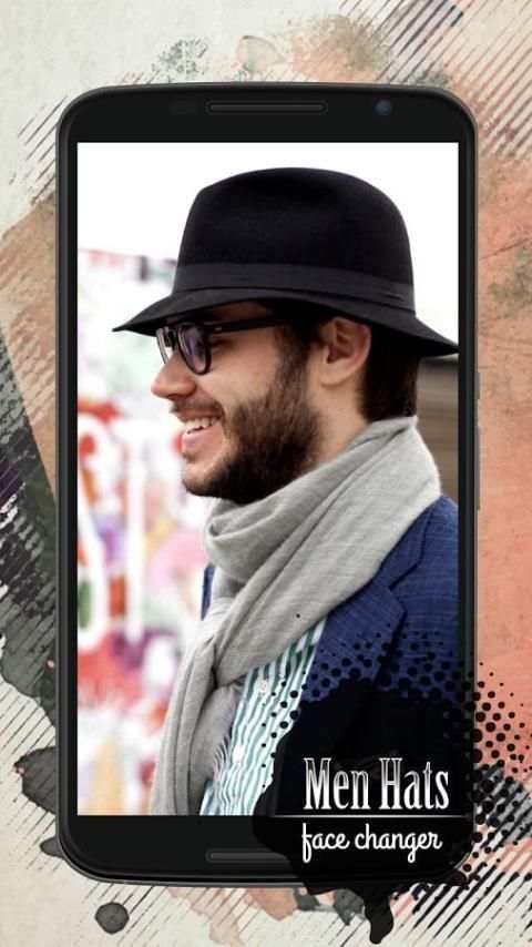Face Changer for Men: Hats screenshot 2