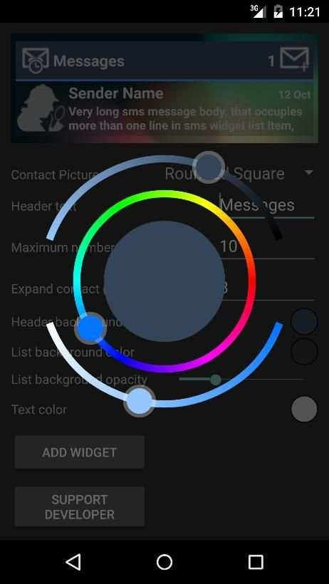 Timely Sms Widget 1 تصوير الشاشة