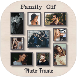 Family GIF Photo Frame Editor आइकन
