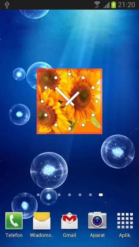 Flowers Clock Widget 2 تصوير الشاشة
