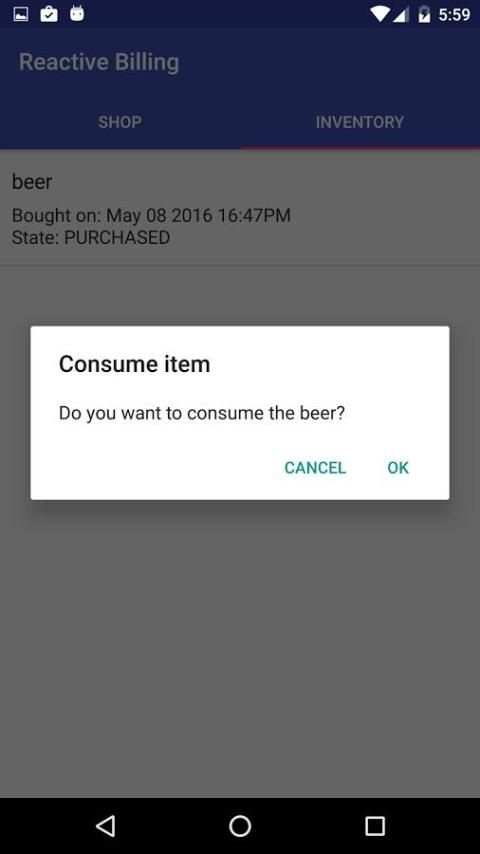 Reactive Billing Example скриншот 2