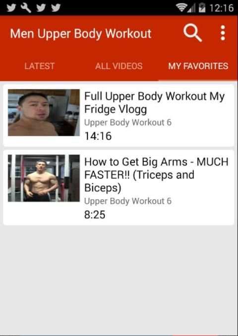 Upper Body Workout For Men скриншот 2