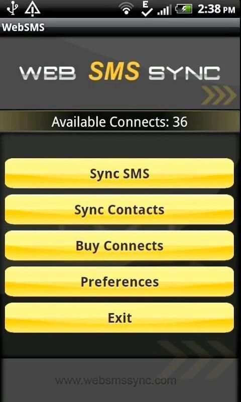 Web SMS from PC, iPad, Tablet 2 تصوير الشاشة