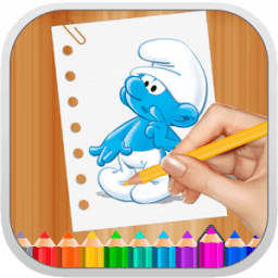 How to draw smurf icon