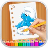 How to draw smurf on 9Apps