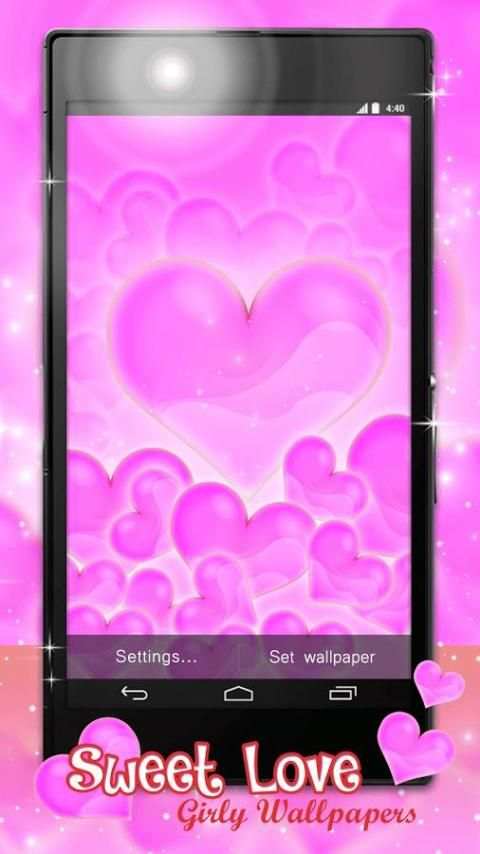 Hati dan cinta wallpaper screenshot 2