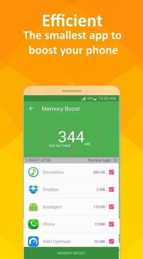 CPU Speed Booster-Clean Master 2 تصوير الشاشة