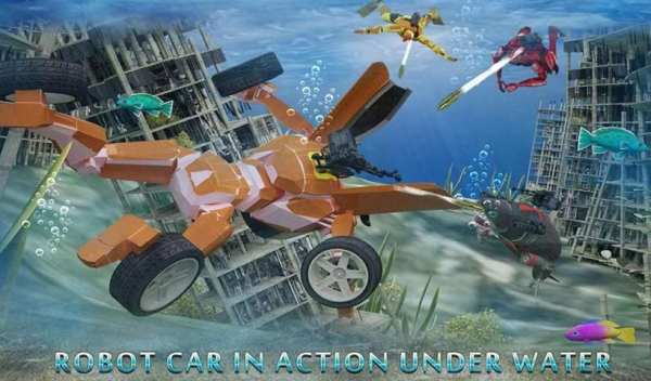 Underwater Robot Car Transform screenshot 2