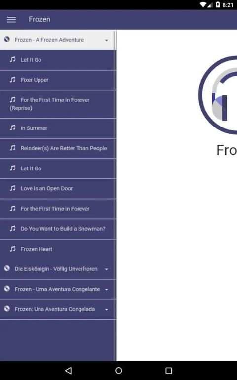 Frozen Lyrics screenshot 2
