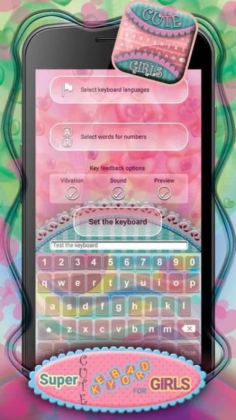 Super Cute Keyboard for Girls screenshot 6