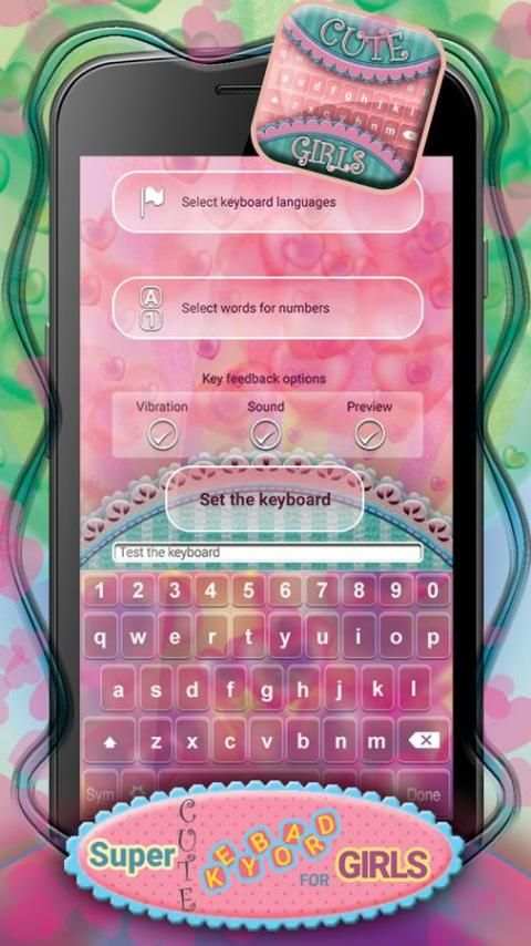 Super Cute Keyboard for Girls screenshot 4
