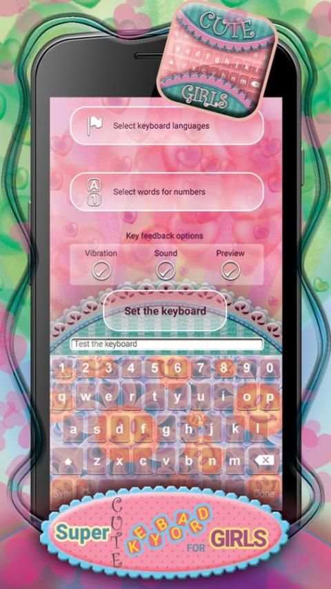 Super Cute Keyboard for Girls screenshot 7