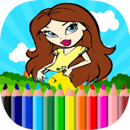 coloriage barbie icon
