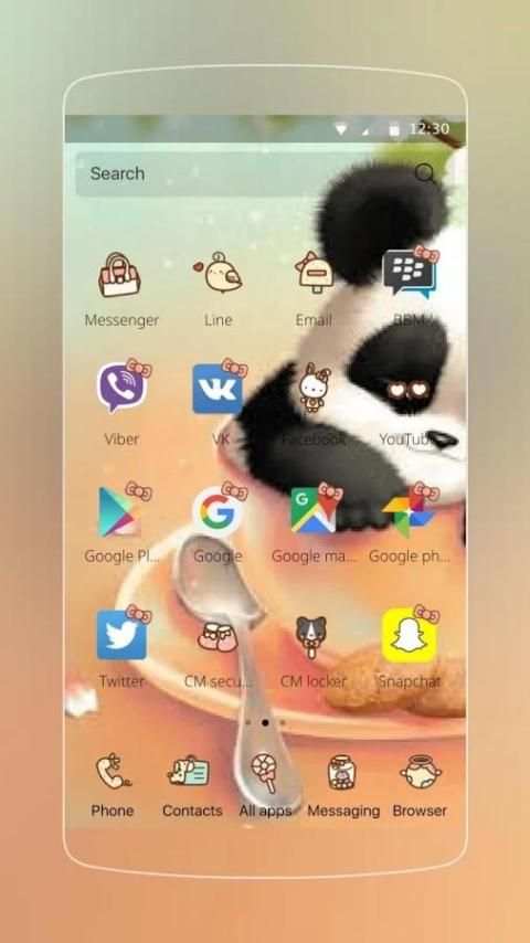 Lucu Panda Tema screenshot 2
