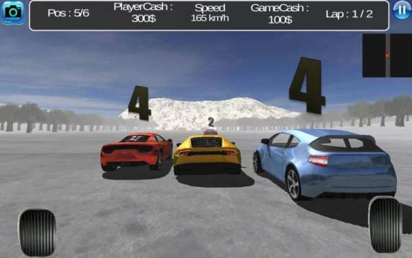 Snow Car Racing 1 تصوير الشاشة